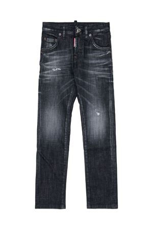 black cotton jeans DSQUARED KIDS | DQ0236D0AEQDQ02